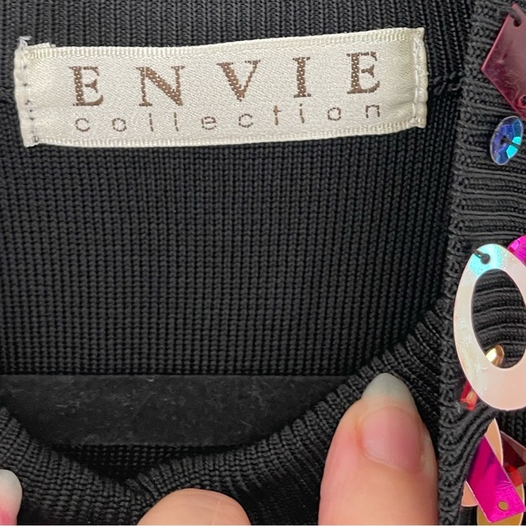 Vintage Y2K Sequin Knit Halter Neckline Top Size Small - Picture 7 of 12